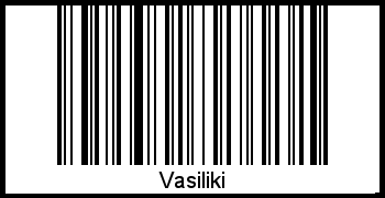 Vasiliki als Barcode und QR-Code