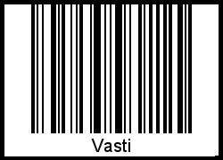 Vasti als Barcode und QR-Code