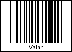 Vatan als Barcode und QR-Code