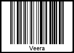 Interpretation von Veera als Barcode