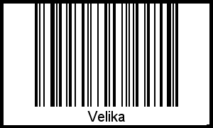 Interpretation von Velika als Barcode