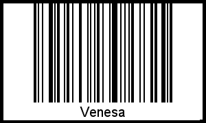 Interpretation von Venesa als Barcode