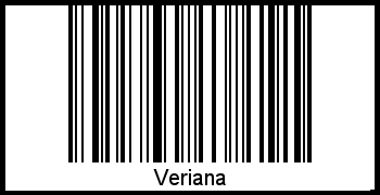 Der Voname Veriana als Barcode und QR-Code