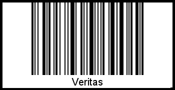 Interpretation von Veritas als Barcode