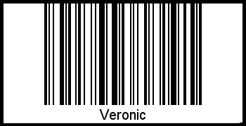 Der Voname Veronic als Barcode und QR-Code
