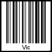Interpretation von Vic als Barcode
