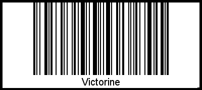 Interpretation von Victorine als Barcode
