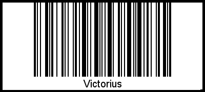 Barcode des Vornamen Victorius