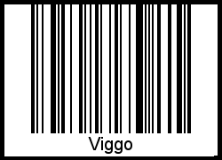 Barcode des Vornamen Viggo