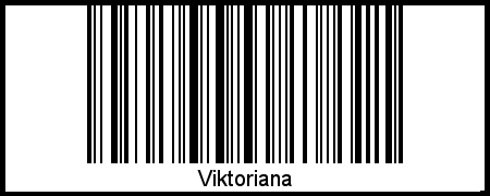 Viktoriana als Barcode und QR-Code
