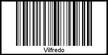 Vilfredo als Barcode und QR-Code