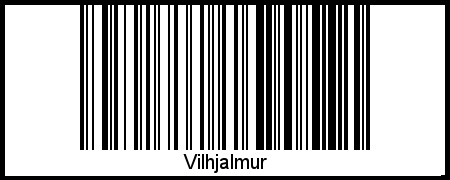 Interpretation von Vilhjalmur als Barcode