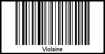Barcode des Vornamen Violaine
