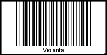 Barcode des Vornamen Violanta