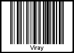 Barcode des Vornamen Viray