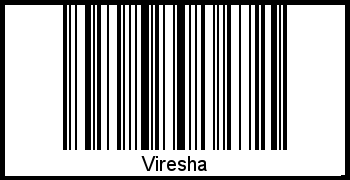 Interpretation von Viresha als Barcode