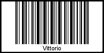 Barcode des Vornamen Vittorio