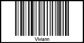 Interpretation von Viviann als Barcode
