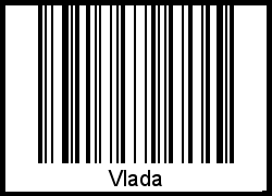 Interpretation von Vlada als Barcode