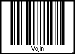 Barcode des Vornamen Vojin