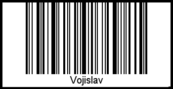 Der Voname Vojislav als Barcode und QR-Code