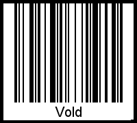 Interpretation von Vold als Barcode