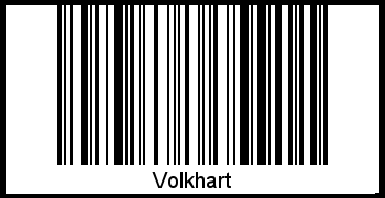 Barcode des Vornamen Volkhart
