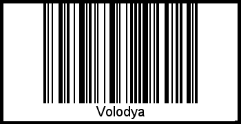 Barcode des Vornamen Volodya