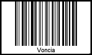 Barcode-Foto von Voncia
