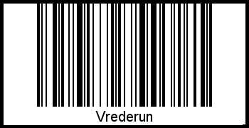 Interpretation von Vrederun als Barcode