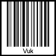 Interpretation von Vuk als Barcode