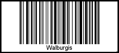 Walburgis als Barcode und QR-Code