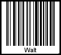 Interpretation von Walt als Barcode