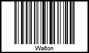 Barcode-Foto von Walton