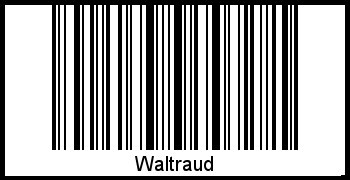 Interpretation von Waltraud als Barcode