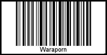 Interpretation von Waraporn als Barcode