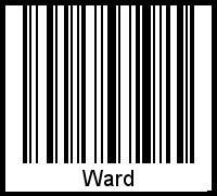 Ward als Barcode und QR-Code