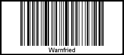 Interpretation von Warnfried als Barcode