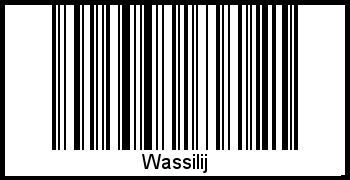 Interpretation von Wassilij als Barcode