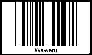 Interpretation von Waweru als Barcode
