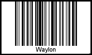 Interpretation von Waylon als Barcode