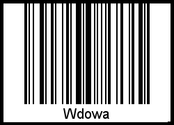 Barcode-Grafik von Wdowa