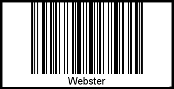 Barcode-Foto von Webster