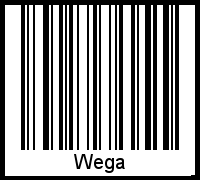 Wega als Barcode und QR-Code