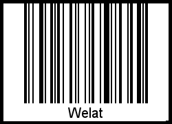 Interpretation von Welat als Barcode