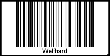 Welfhard als Barcode und QR-Code