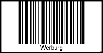 Interpretation von Werburg als Barcode