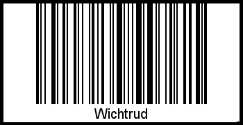 Interpretation von Wichtrud als Barcode