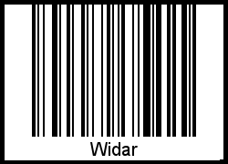 Interpretation von Widar als Barcode