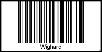 Barcode des Vornamen Wighard